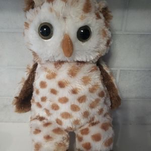 Noah's Ark Animal Workshop OWL 13" Plush Wh brn
